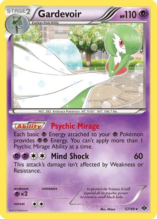 Gardevoir (057/99) - ND  - Holo Rare - Reverse Holofoil
