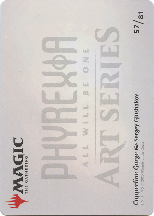 Copperline Gorge // Copperline Gorge (AONE-057) - common (Borderless) - Foil