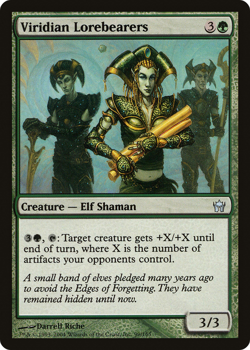 Viridian Lorebearers (5DN-099) - uncommon - Foil