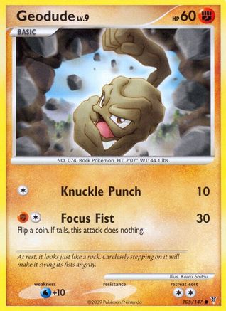 Geodude (105) - SV  - Common - Reverse Holofoil