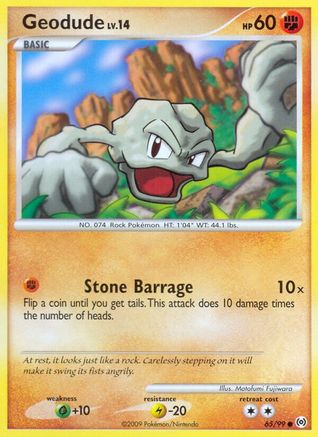 Geodude (065) - A  - Common - Reverse Holofoil