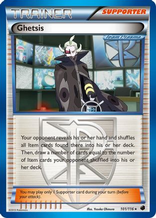 Ghetsis (Team Plasma) (101/116) - PF  - Holo Rare - Holofoil