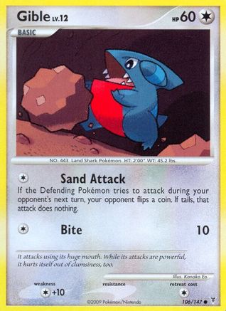 Gible (106) - SV  - Common - Reverse Holofoil