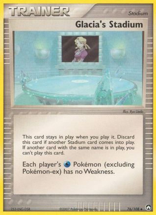 Glacia's Stadium (076) - PK  - Uncommon - Reverse Holofoil