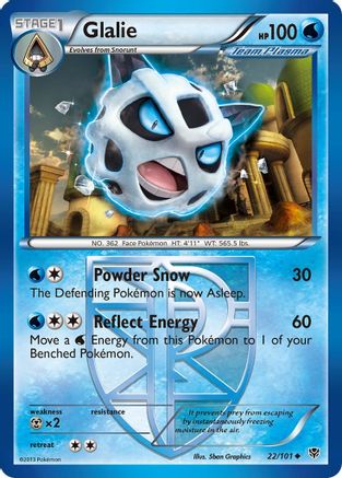 Glalie (Team Plasma) (022/101) - PB  - Uncommon - Reverse Holofoil
