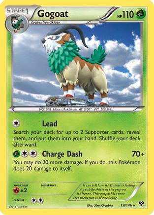 Gogoat (019/146) - XBS  - Holo Rare - Reverse Holofoil