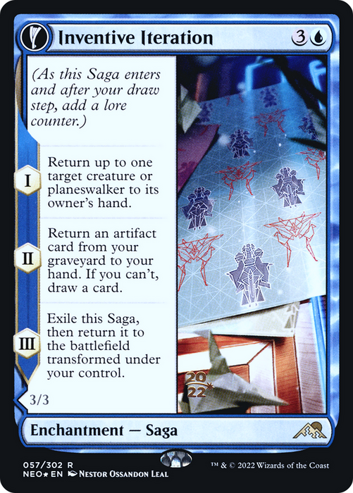 Inventive Iteration // Living Breakthrough (PRE-57S) - rare: (fandfc, enchantment) - Foil