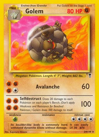 Golem (024) - LC  - Rare - Reverse Holofoil