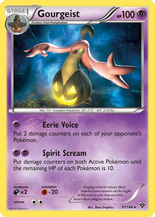 Gourgeist (057/146) - XBS  - Holo Rare - Reverse Holofoil
