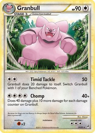 Granbull (026) - COL  - Rare - Reverse Holofoil