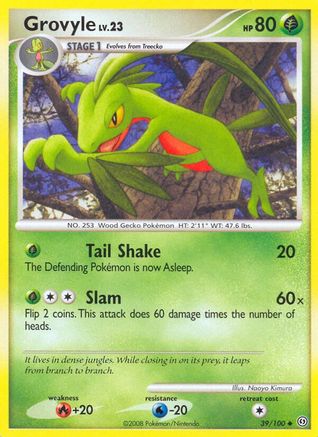 Grovyle (039/100) - S  - Uncommon - Reverse Holofoil