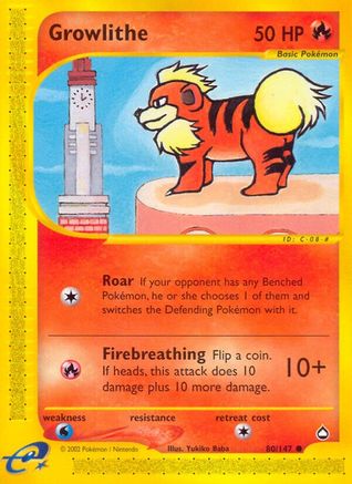 Growlithe (80) (080) - A  - Common