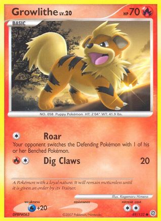 Growlithe (089/132) - SW  - Common - Reverse Holofoil