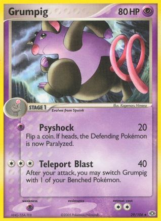 Grumpig (029/106) - E  - Uncommon - Reverse Holofoil