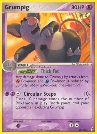 Grumpig (020/100) - CG  - Rare