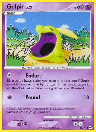 Gulpin (40) (040/99) - A  - Uncommon - Reverse Holofoil