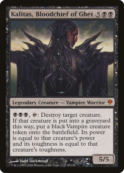 Kalitas, Bloodchief of Ghet (ZEN-099) - mythic - Foil
