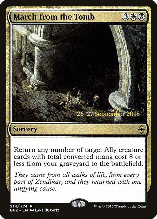 March from the Tomb (PRE-214S) - rare - Foil