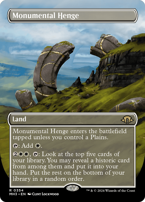 Monumental Henge (MH3-354) - rare (Borderless) - Foil