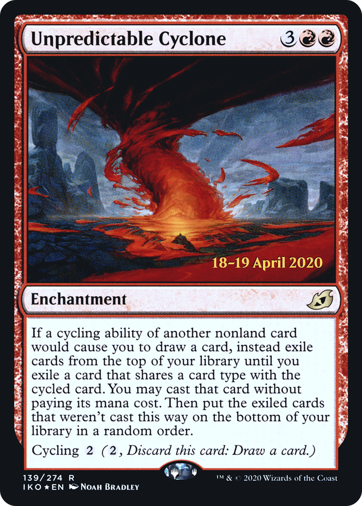 Unpredictable Cyclone (PRE-139S) - rare - Foil