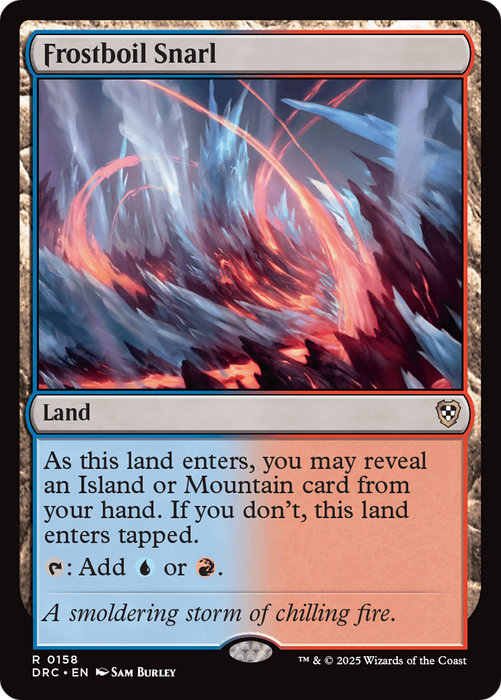 Frostboil Snarl (DRC-158) - rare - Foil