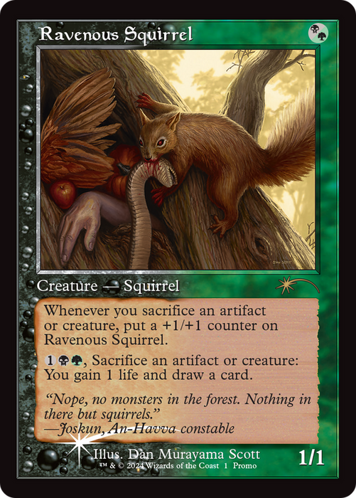 Ravenous Squirrel (OHP-015) - rare - Foil