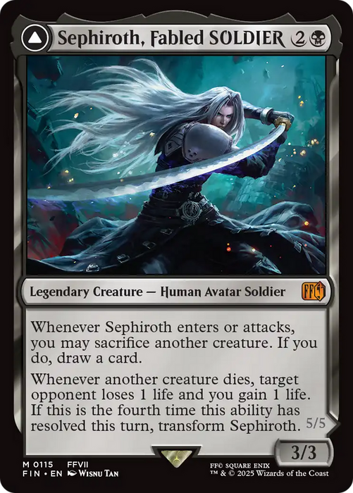 Sephiroth, Fabled SOLDIER (FIN-115) - mythic - Foil