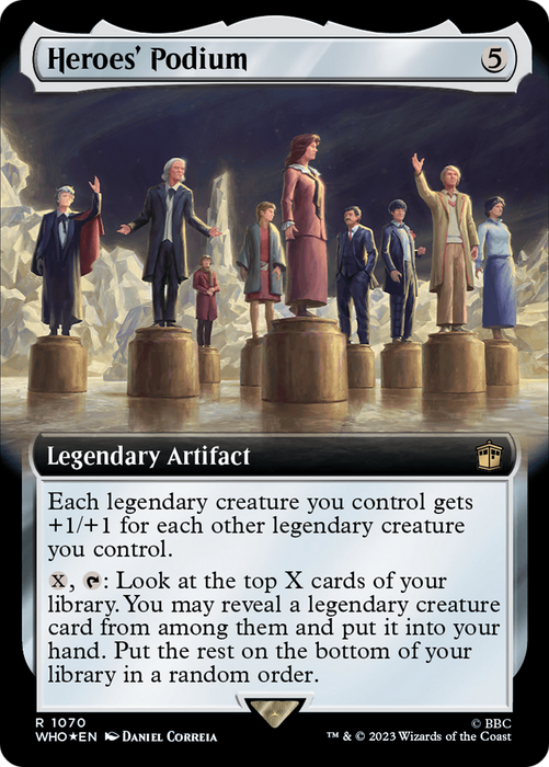 Heroes' Podium (WHO-1070) - rare: (Extended Art) - Foil