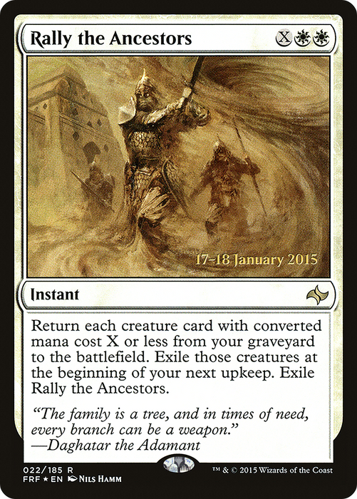 Rally the Ancestors (PRE-22S) - rare - Foil
