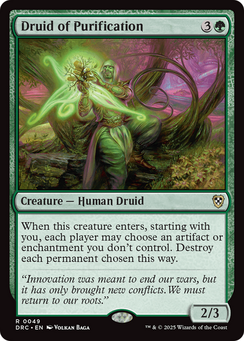 Druid of Purification (DRC-049) - rare - Foil