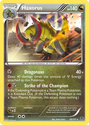 Haxorus (069/101) - PB  - Holo Rare - Reverse Holofoil
