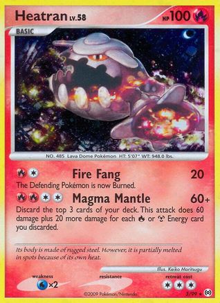 Heatran (003) - A  - Holo Rare - Reverse Holofoil