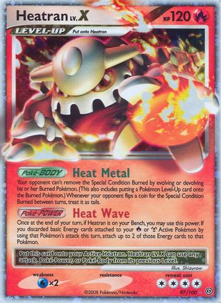 Heatran LV.X (097) - S  - Ultra Rare - Holofoil
