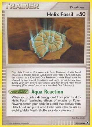 Helix Fossil (091) - MD  - Common - Reverse Holofoil