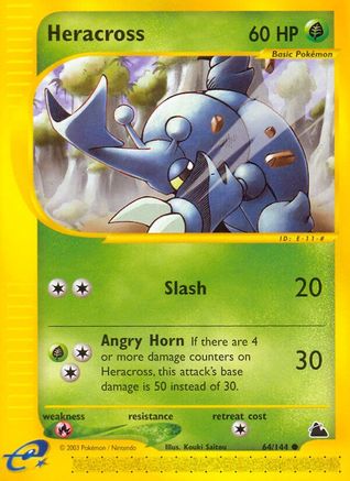 Heracross (064) - S  - Common - Reverse Holofoil
