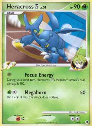 Heracross E4 (024) - RR  - Rare - Reverse Holofoil