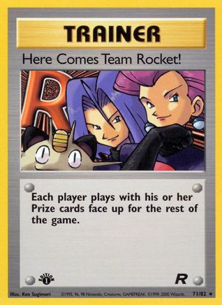 Here Comes Team Rocket! (71) (071/82) - TR  - Rare - 1st Edition