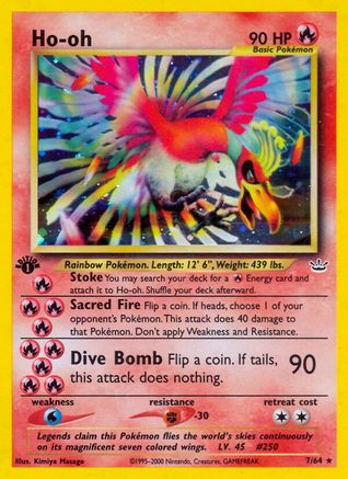 Ho (007) - NR  - Holo Rare - 1st Edition Holofoil