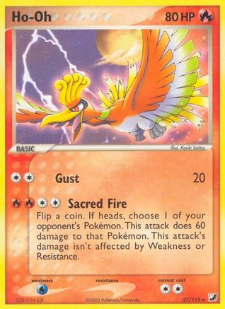 Ho-Oh (027) - UF  - Rare - Reverse Holofoil
