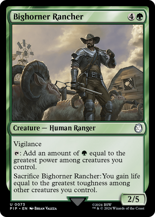 Bighorner Rancher (PIP-073) - uncommon