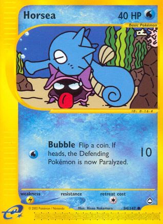 Horsea (84) (084/147) - A  - Common - Reverse Holofoil