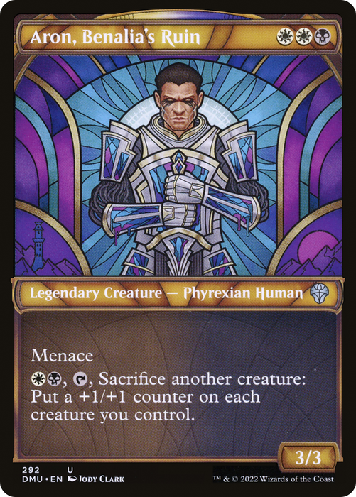 Aron, Benalia's Ruin (DMU-292) - uncommon: (Showcase) - Foil
