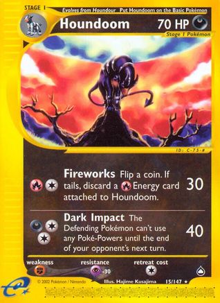 Houndoom (15) (015) - A  - Rare - Reverse Holofoil