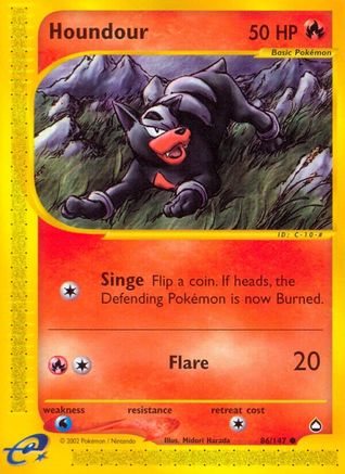 Houndour (86) (086/147) - A  - Common - Reverse Holofoil