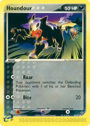 Houndour (059/97) - D  - Common - Reverse Holofoil
