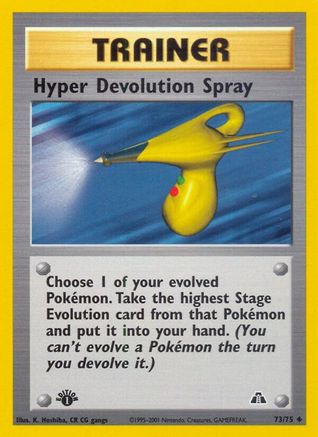 Hyper Devolution Spray (073/75) - ND  - Uncommon - 1st Edition
