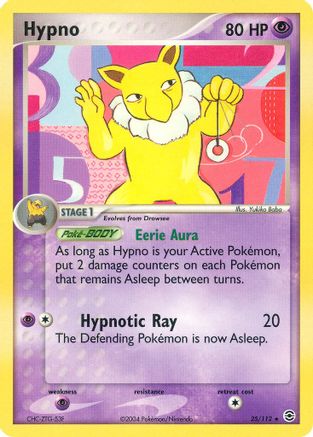 Hypno (025) - FL  - Rare - Reverse Holofoil
