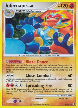 Infernape (003) - S  - Holo Rare - Holofoil