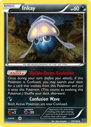 Inkay (74) (074/146) - XBS  - Uncommon - Reverse Holofoil