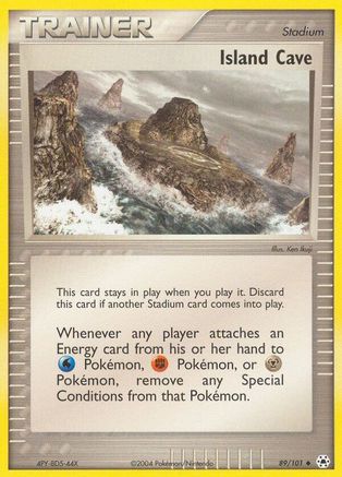 Island Cave (089) - HL  - Uncommon - Reverse Holofoil